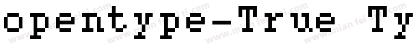 opentype-True Type字体转换